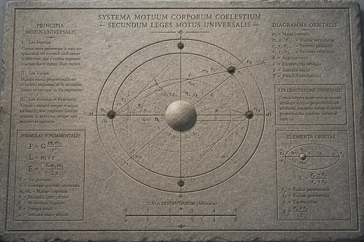Technical diagram etched into stone representing the methodology